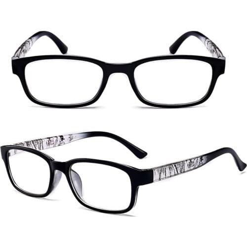 CLARA VIDA 2 Pieces!!! Fashion Comfortablerectangule Ultralight Frame Women Men Unisex Reading Glasses +1.0 +1.5 +2.0 To +4.0