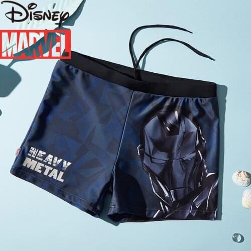 Marvel Heroes Avengers Iron Man Spiderman Childrens Swimwear Boys Sunscreen Swimsuit Boxer Swimwear