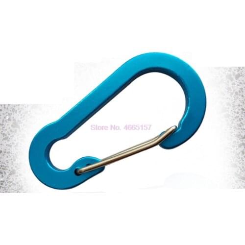 By DHL 2000pcs Aluminum Alloy Carabiner Outdoor Climbing Accessories Buckle Multifunction Backpack Hook Key Chain Sturdy