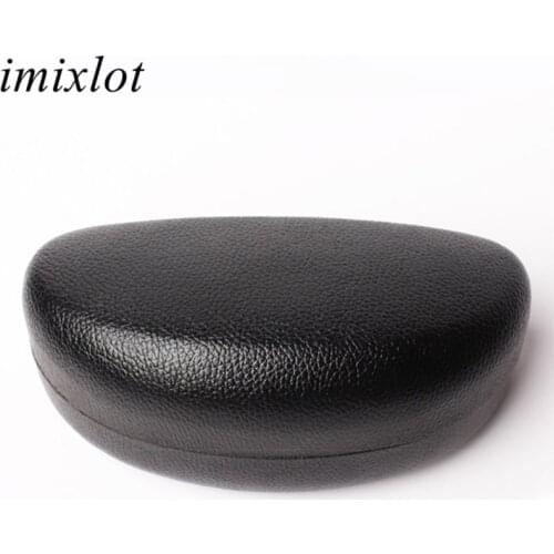 Imixlot Simple Classic Portable Leather Sunglasses Case Eyewear Protector Box Unisex Waterproof Hard Frame Eyeglass Cases