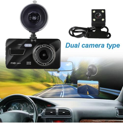 G-sensor Car Camera Dual Dash Cam Front and Rear Night Vision 140 170 Wide Angle Auto Driving Recorder Dashcam