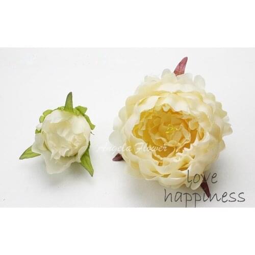 DIY artificial peony flower heads silk decorative flower DIY Road led wedding flower Bouquet wedding background wall decor