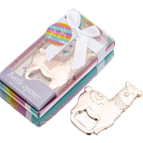 Creative Alpaca Shaped Bottle Opener Zinc Alloy Material Making Golden Beer Opener Gifts Kitchen Gadgets and Accessories