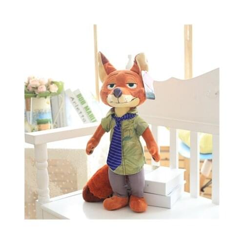 Hot Toys Disney Movie Original High Quality Zootropolis Judy Wilde Nick Rabbit Doll Plush for Children Toy Home Bedroom Decor