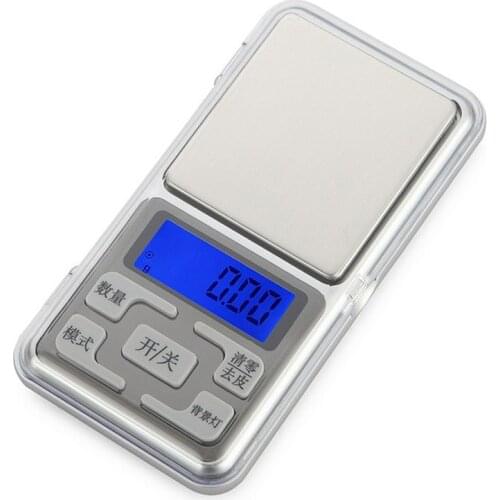 Mini Digital Scale 100/200/300/500g 0.01/0.1g High Accuracy Backlight Electric Pocket For Jewelry Gram Weight For Kitchen