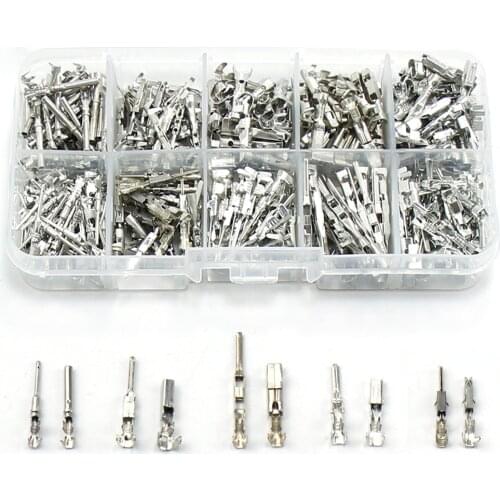 380 Pcs Piece 1.0/ 1.5/ 1.8 Mm Male Female Auto Crimping Wire Terminal For Car Truck Automotive Connector Cold Pressed Socket