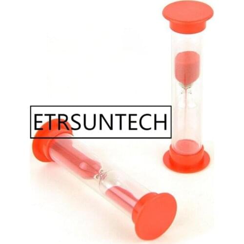 200pcs 1/2/3 Mins Random Color Hourglass Sandglass Sand Cook Clock Timer Home Decoration