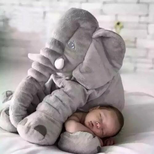 Elephant Pacify Pillow Plush Toy Doll Baby Doll Sleeping Baby Sleeping Cloth Doll Birthday Present Elephant Stuffed Animals