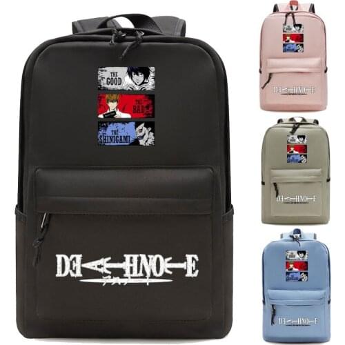 Anime Death Note Backpack Bag Students Teenager Bag Oxford School bags Book Unisex Travel Laptop Bag Gift