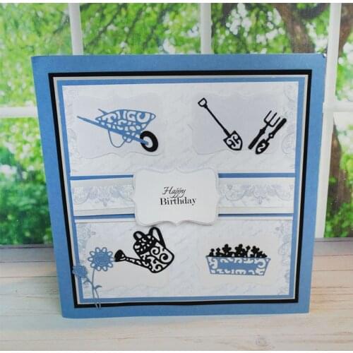 Home Garden Tools Set Metal Cutting Dies Stencils For DIY Scrapbooking Decorative Embossing Suit Paper Card Die Cutting Template