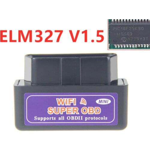 Super Mini ELM327 Code Reader Wifi Function Elm 327 V1.5 OBDII Scan Tool Check Engine OBD OBD2 Diagnostic Tool