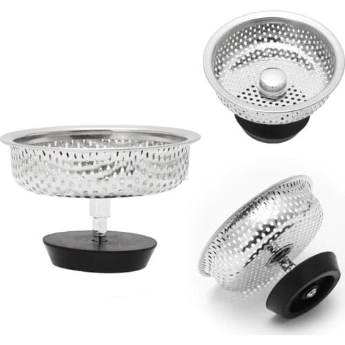 Stainless Steel Mesh Kitchen Sink Strainer Disposer Plug Drain Stopper Filter High Quality