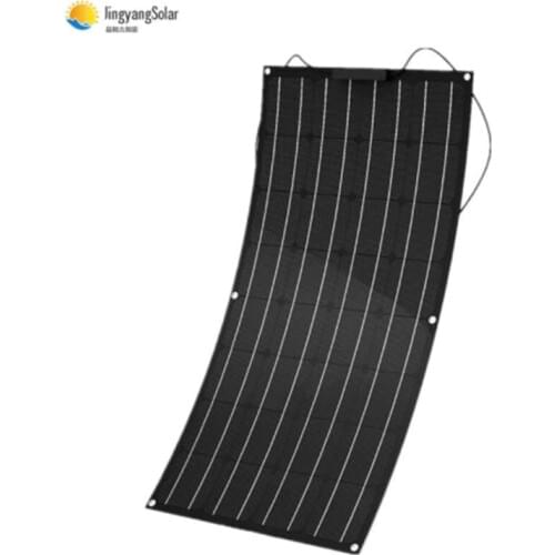 High quality 100w black ETFE flexible solar panel for charging 12v battery