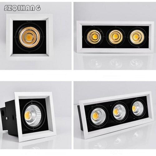High quality Adjustment LED COB Downlights 85-265V 10W 20W 30W LED Ceiling recessed Lamp Spot Light Warm Cold White