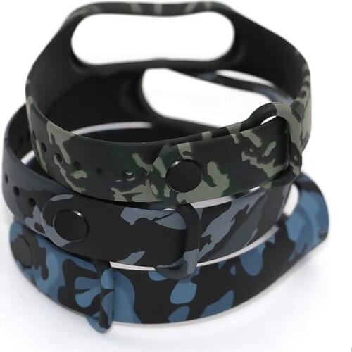 1pc Camouflage For Mi Band 4 Strap Wristband Replacement Part Smart Watch Wrist Strap For Xiaomi Bracelet Smart Accessory