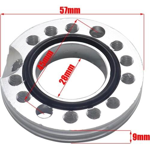 28mm Carburetor Adjuster Inlet Intake Adapter Manifold Spinner Plate For 110cc 125cc Pit Dirt Bike Monkey Dax ATV Quad CNC-178