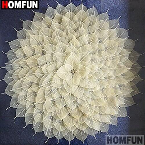 HOMFUN Full Square/Round Drill 5D DIY Diamond Painting "flower" Embroidery Cross Stitch 5D Home Decor A16464