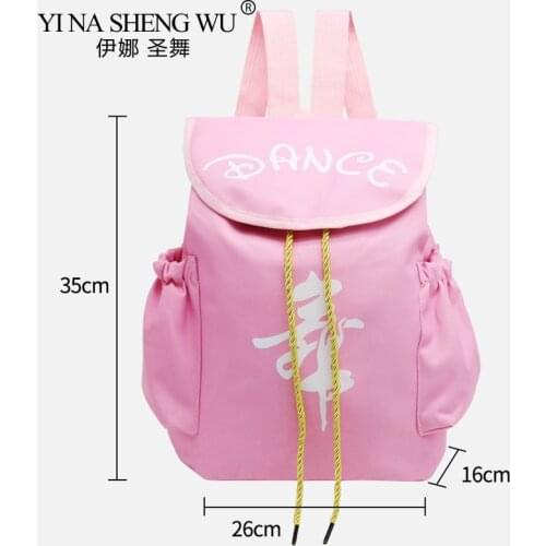 Ballet Dance Bag Girls Kids Pink Waterproof Dance Backpack Kids Dance Canvas Backpacks Ballet Dance Sports Canvas Bags 6 Colors