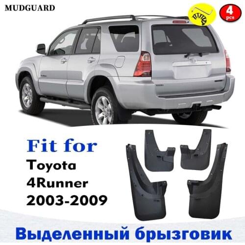 Front Rear 4pcs ste FOR Toyota 4Runner 2003-2009 Mudguard Splash Mud Flap Guard Fender Mudguards Car Accessories Auto Styline