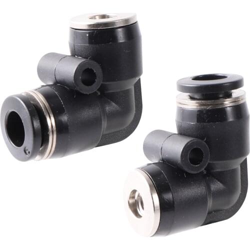 Garden irrigation Quick Couplings 3/16" Thread To 6mm Elbow Slip Lock fast Connector Cooling Fogger Pneumatic Pipe Fitting 5 Pcs