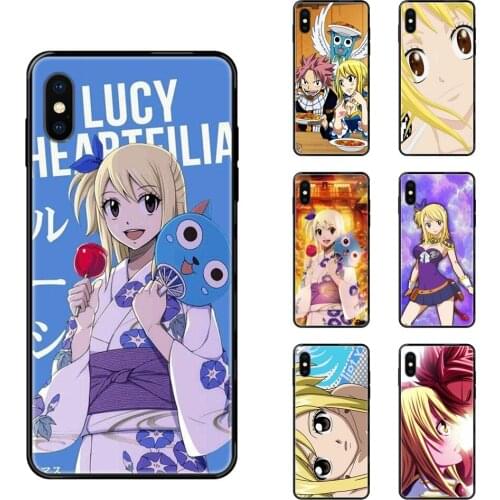 Black Soft TPU New Style Unique Pretty Girl Cartoon Fairy Tail Lucy For Xiaomi Redmi Note 4 5 5A 6 7 8 8T 9 9S Pro Max Extreme