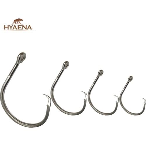 Hyaena 1Pcs 39960 Offset Huge Fishing Hooks Sea Fishing Hook With Barbed Fishing Tuna Circle Hooks 18/0 20/0 24/0 28/0