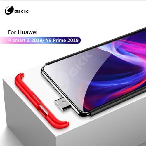 GKK 3 In 1 Full Hard Cover Case for Huawei Honor 9X P smart Z Y9s Prime 2019 View 20 Nova 5T 6 7 SE 7i P20 Pro P40 P30 Lite Case