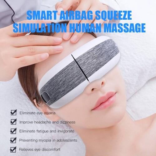 Eye Massager Electric Massage Vibration Air Pressure180 Degree Fold Hot Pack Vibration Heated Goggles Anti Wrinkles Eye Relax