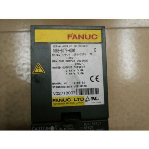 USED 100% TESTED A06B-6079-H201 FANUC A06B-6079-H201 SERVO AMPLIFIER MODULE A06B-6079-H201