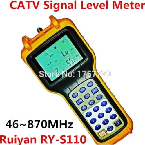 Ruiyan CATV Signal Level Meter 46 870MHz Cable TV Tester RY-S110 Analog
