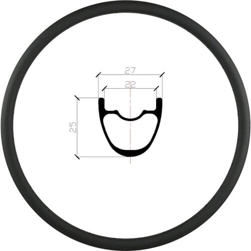 650B MTB XC 27mm hookless carbon rim clincher tubeless 25mm deep UD 3K 12K matte glossy 24H 28H 32H 27.5er mountain bike wheel