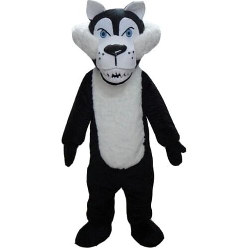 Black Wolf Costume Cosplay Outfits Adult Women Men Cartoon Animal Mascot costume For Carnival Festival Commercial Activity