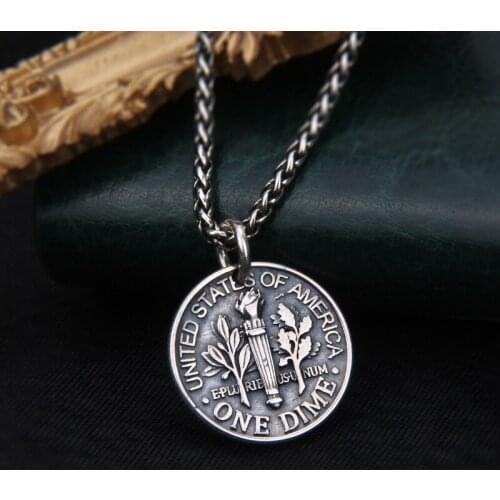 S925 sterling silver pendant for men and women 2020 new jewelry clown round bead retro Thai silver personality brand