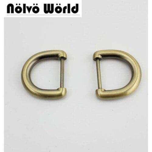 30pcs 25mm 8.0mm bags' polished nickel metal Closed d ring,china DIY metal accessory online shop free shipping