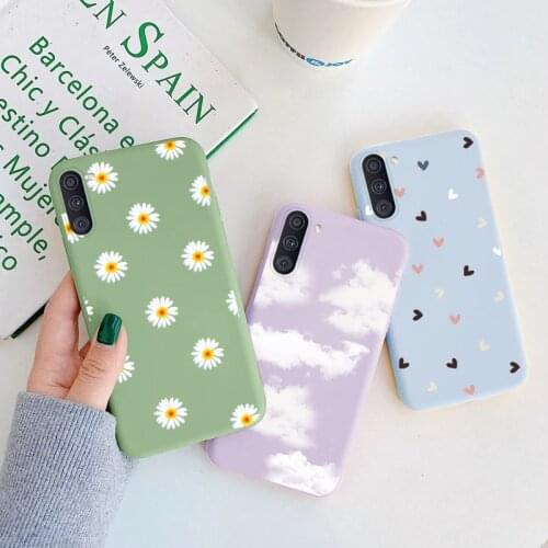 For Samsung Galaxy A11 M11 Case Soft Silicone Back Covers For Samsung A M 11 GalaxyA11 GalaxyM11 Protective Flower Bumper Coque