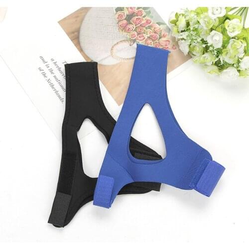 Anti Snoring Chin Strap Anti Snore Stop Snoring Jaw Belt Sleep Support for Woman Man Care Sleeping Tools Black BlUE