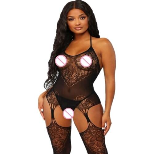 Sexy lingerie Women Plus Size Open Crotch Lingerie Hot Transparent Babydoll Dress Erotic Costumes Sex Nightwear Porn Clothes