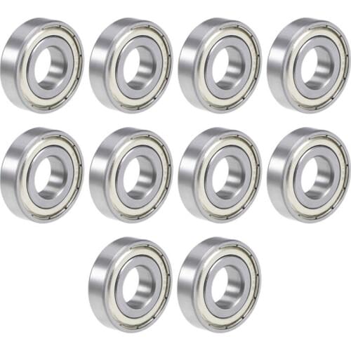 16001ZZ Deep Groove Ball Bearing 12x28x7mm Double Shielded Bearing Steel Bearings 10-Pack