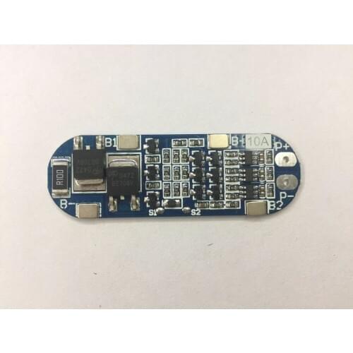 3 string 11.1V 12V 12.6V 18650 lithium battery protection board has overcharge and short circuit function 10A current limit E4A3