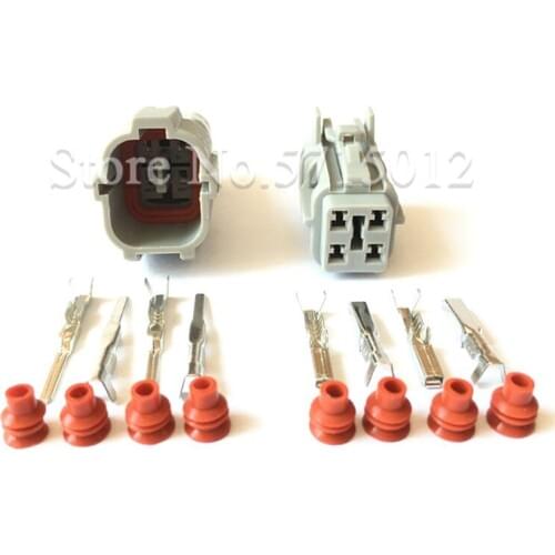 4 Hole Waterproof Car Electronic Fuel Pump Connector Light Lamp Socket MG640333 MG610331