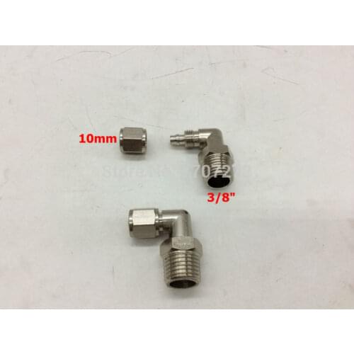 Free shipping brass quick connectors for 10mm hose and 3/8 thread direction type pipe fitting,copper fitting, brass fitting