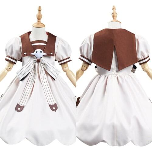 Children Anime Jibaku Shounen Toilet-Bound Hanako-kun Cosplay Nene Yashiro Costume Kids Cirls Dress Halloween Carnival Suit