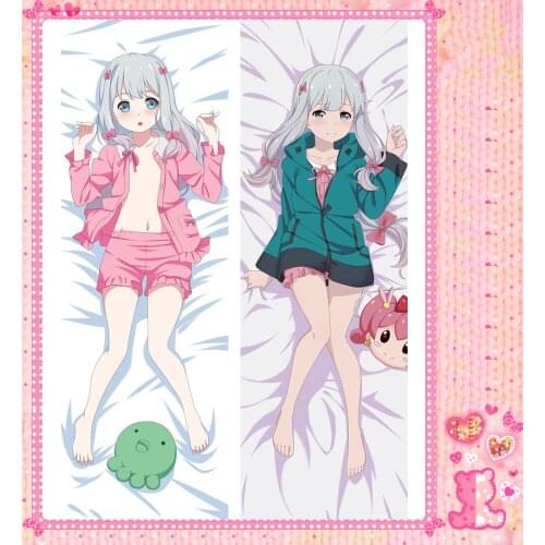 Japanese Anime Cartoon Izumi Sagiri Peach Skin 2 Way Double sided hugging Pillow Case Pillow Cover Pilllowcase 79029