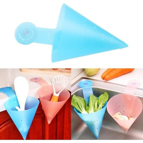 NICEYARD Kitchen Sink Filter Sink Food Waste Suction Cup Filter Stopper Draining Basket Rack Dish Basket Kitchen Accessories