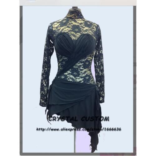 Crystal Custom Ice Figure Skating Dresses For Girls New Brand Ice Skating Dresses For Competition DR4506