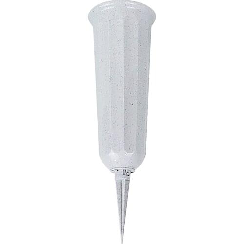 Grave Cone Vase Plastic Cemetery Flower Vases With-Stake In Ground Cemetery Memorial Supply Flower Arrangement Container