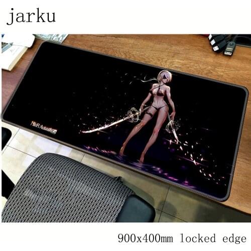 Nier automata pad mouse computador gamer mause pad 900x400X2MM padmouse big cool new mousepad ergonomic gadget office desk mats