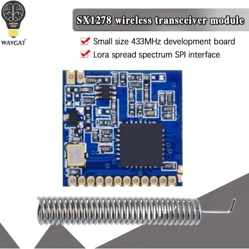 WAVGAT RF LoRa module SX1278 chip PM1280 Long-Distance communication Receiver and Transmitter SPI LORA IOT+1pcs 433MHz antenna