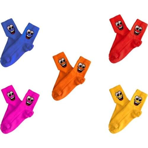 Multiple Choices Children Socks Different Colors Footwear Childwear Smiling Face Funny Clothes 2021 Fashion