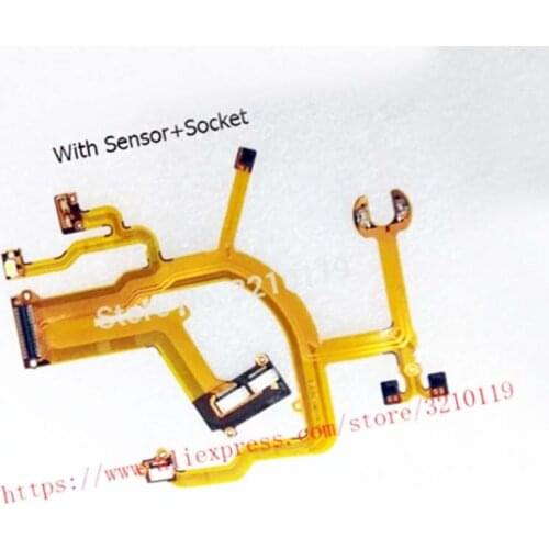 New Lens Main Flex Cable For Canon PowerShot G10 G11 G12 PC1305 PC1428 PC1564 Digital Camera Repair Part with sensor+socket